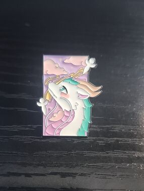 Studio Ghibli Inspired Haku Dragon Hard Enamel Pin